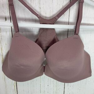 Soma ENBLISS Front-Close Racerback Bra Purple 36B Adjustable Straps Soft Smooth